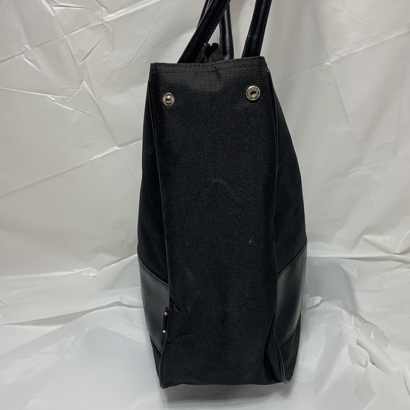CALVIN Klein Black Fabric and PVC Tote w Magnetic Snap Closure - Picture 7 of 11